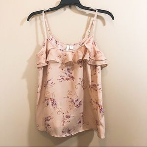 Lauren Conrad floral tank top - size xs